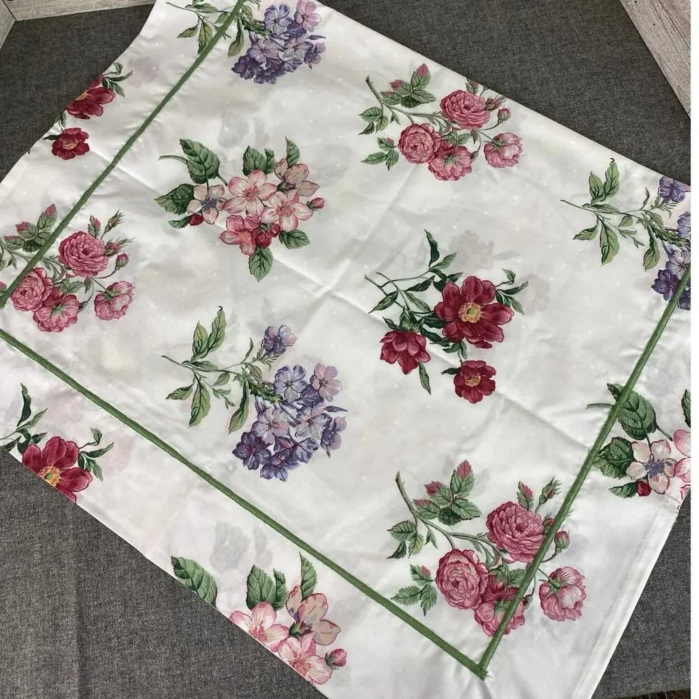 ADRIENNE VITTADINI FIELDCREST Sham King Floral Botanical 40x25 Vintage